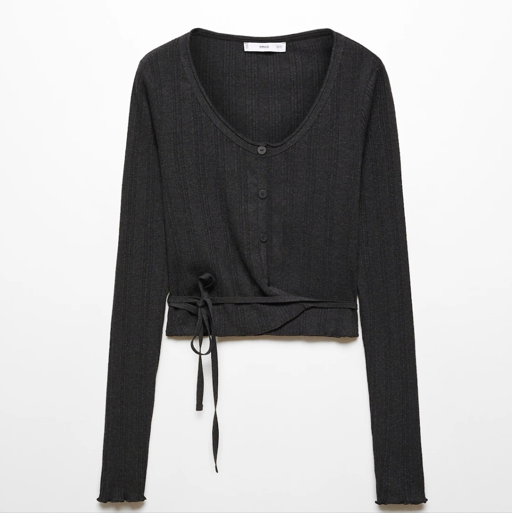 NWT Mango Knitted Ballet Top